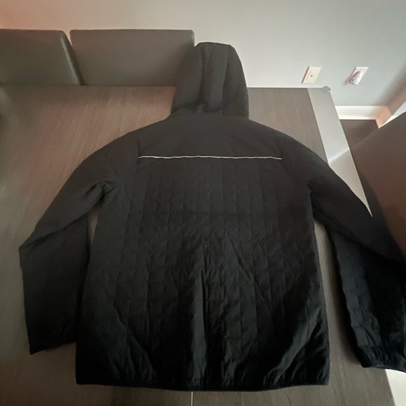 Lole Black Jacket with Hood and Yellow Lining – Size Large - Picture 3 of 7